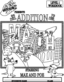 Front cover to Basic Addition Book - Level 1