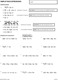 Preview of math art worksheet, Simplifying Expressions - Level 2