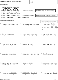 Preview of math art worksheet, Simplifying Expressions - Level 3