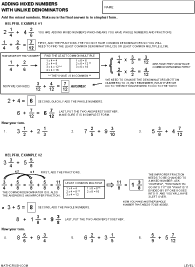 Preview of math worksheet, Adding Mixed Numbers with Unlike Denominators - Level 1