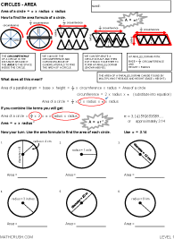 Preview of math worksheet on Circles - Area