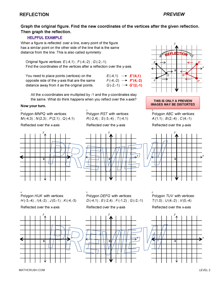 Worksheets By Math Crush Graphing Coordinate Plane