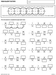 Preview of math worksheet on Equivalent Ratios - Level 2