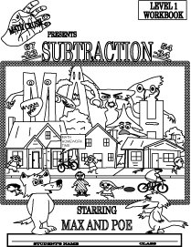 Front cover to Basic Subtraction Book - Level 1