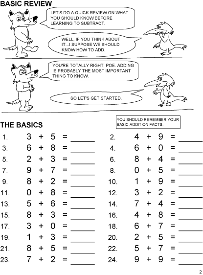 Preview of Basic Subtraction Book - Level 1